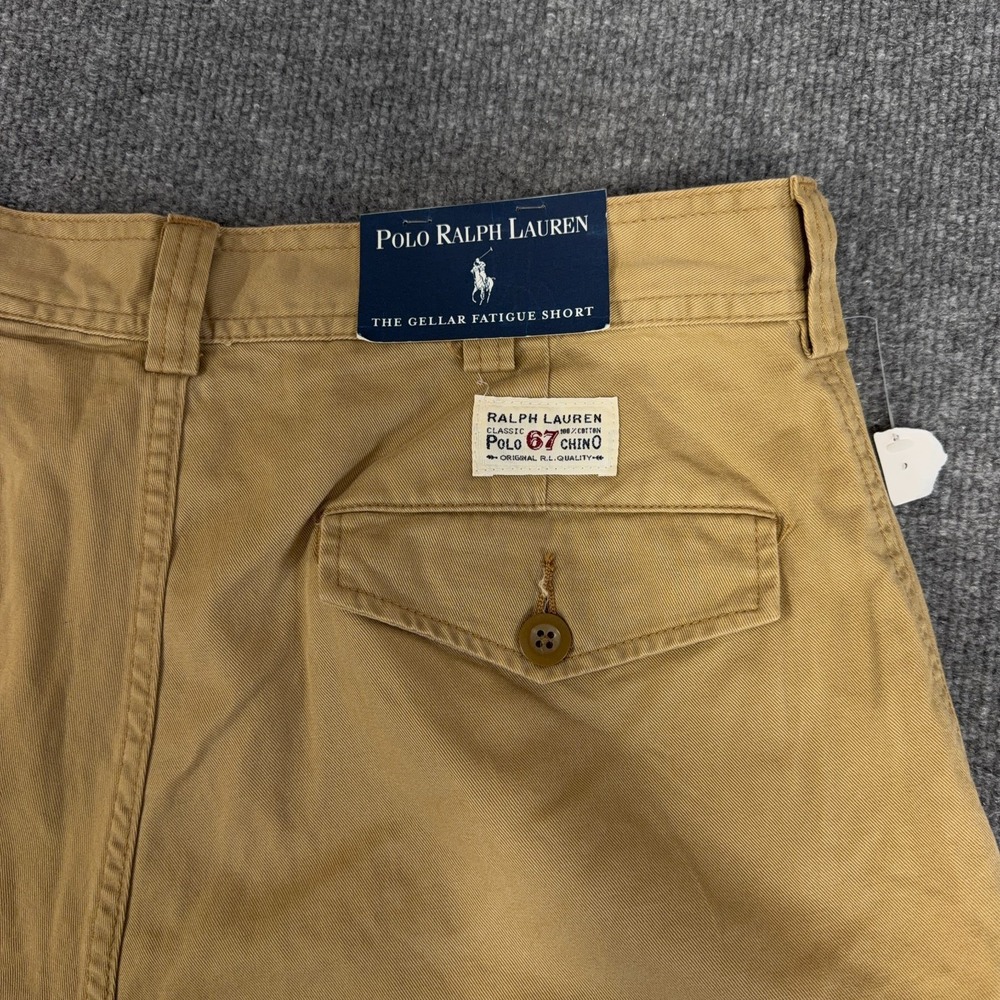 Polo Ralph Lauren Cargo Short Men 36 Khaki Tan Brown Gellar Fatigue 10" NEW - Picture 8 of 9